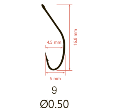 Крючки Saikyo KH-10074 BN AKITA KITSUNE № 9 (10шт.)