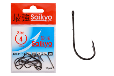 Крючки Saikyo KH-11014 BAIT HOLDER BN № 4 (10шт.)
