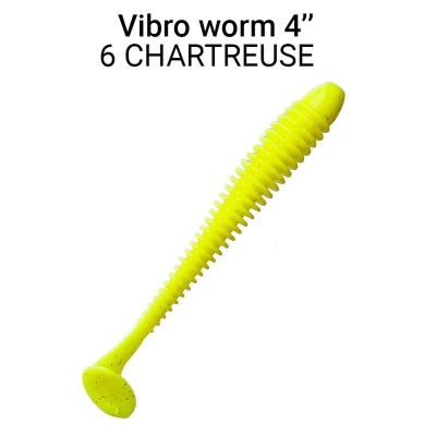 Силикон. приманки Crazy Fish Vibro Worm 4.  75-100-6-6