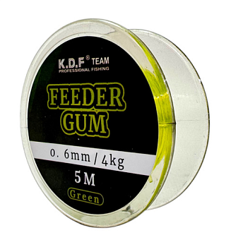 Фидерная резинка Feeder Gum 0,6мм 5м 4кг цв зеленый