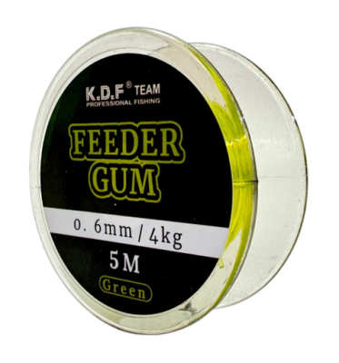 Фидерная резинка Feeder Gum 0,6мм 5м 4кг цв зеленый
