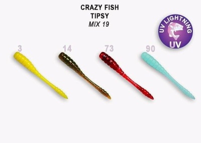 Силикон. приманки Crazy Fish TIPSY 2 9-50-M19-6