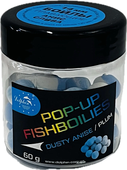 Бойлы Dolphin 14 мм POP-UP(анис-слива)