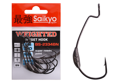 Крючки Saikyo BS-2334 Weighted BN № 3/0 (5шт.)