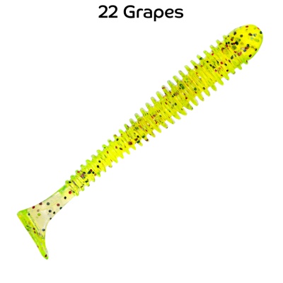 Силикон. приманки Crazy Fish Vibro Worm 3.  11-75-22-6