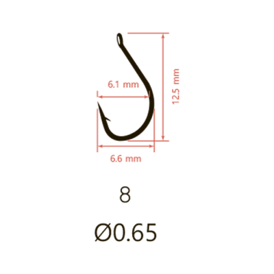 Крючки Saikyo KH-10008 Idumezina BN № 8 (10шт.)