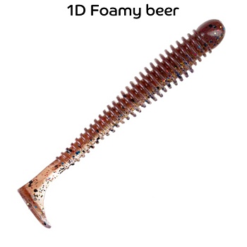 Силикон. приманки Crazy Fish Vibro Worm 3.4  13-85-1d-6 