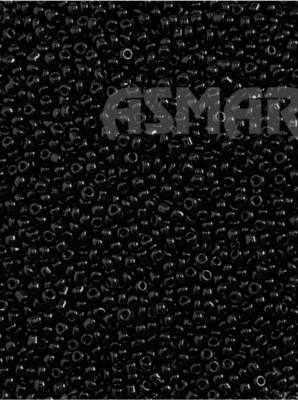 Бисер"ASMAR" №6 50гр Черный глянец