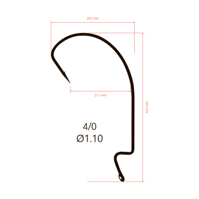 Крючки Saikyo BS-2315 BN № 4/0 (10шт.)