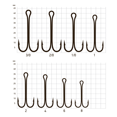 Крючки Saikyo двойн. Long Shank KH-11040 BN № 1 (100шт.)
