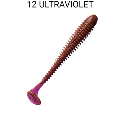 Силикон. приманки Crazy Fish Vibro Worm 4.5.  77-115-12-6