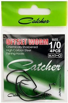 Крючок офсетный Catcher OFFSET WORM SH-0741  № 5/0