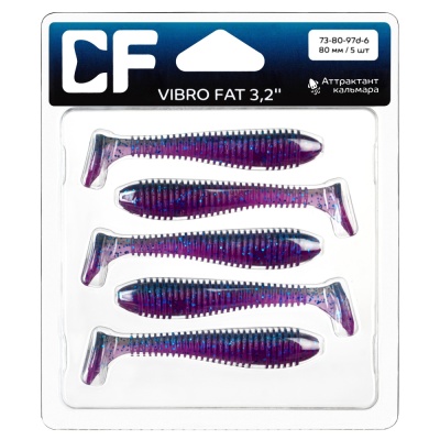Силикон. приманки Crazy Fish Vibro Fat 3.2  73-80-97d-6