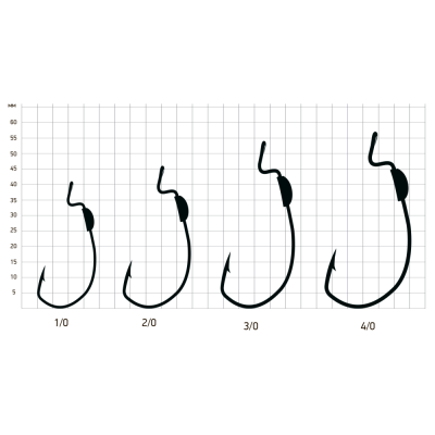 Крючки Saikyo BS-2332 Weighted BN № 2/0 (5шт.)