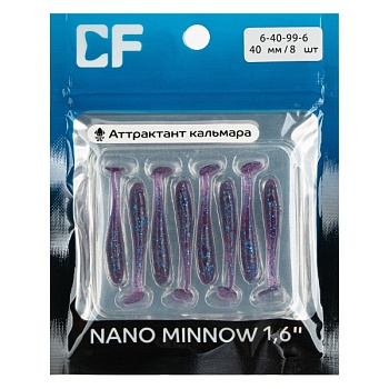 Силикон. приманки Crazy Fish NANO MINNOW 1.6  6-40-99-6 