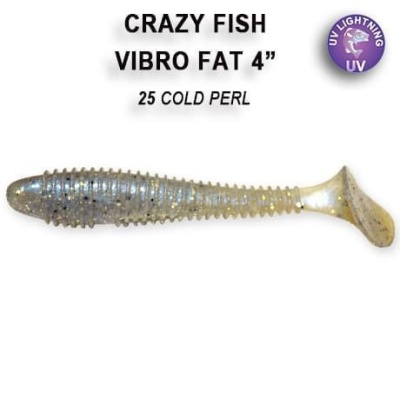 Силикон. приманки Crazy Fish Vibro Fat 4  14-100-25-6