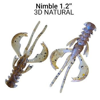 Силикон. приманки Crazy Fish Nimble 1.2  76-30-3d-6