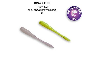 Силикон. приманки Crazy Fish TIPSY 1.2 69-30-89/91-6