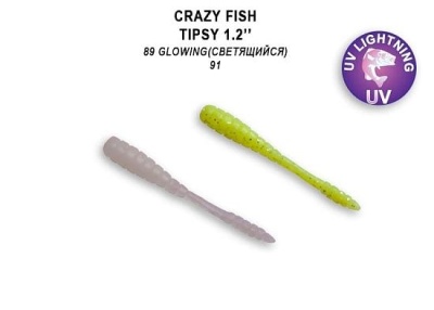 Силикон. приманки Crazy Fish TIPSY 1.2 69-30-89/91-6