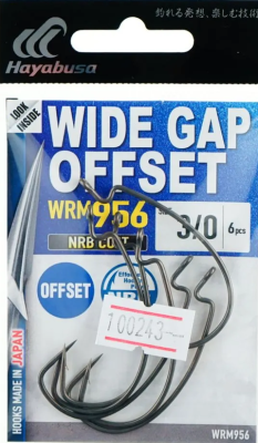 Крючок Hayabusa WIDE GAP OFFSET WRM956 №3/0 