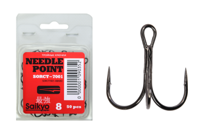 Крючки Saikyo тройн. 7001 BN № 8 (50 шт.)