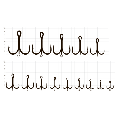 Крючки Saikyo тройн. 7001 BN № 5 (50 шт.)