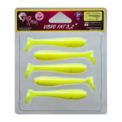 Силикон. приманки Crazy Fish Vibro Fat 3.2  73-80-6-6