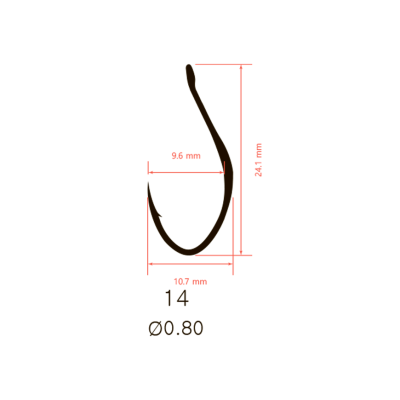 Крючки Saikyo KH-10092 G №14 (10 шт)