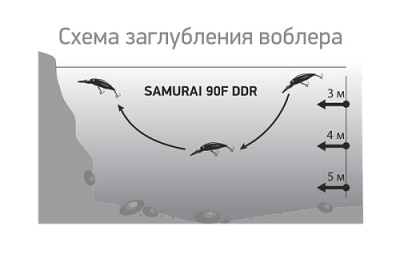 Воблер LureMax SAMURAI 90F DDR-043 13гр. плавающий