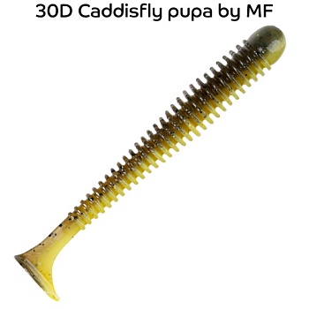 Силикон. приманки Crazy Fish Vibro Worm 3.  11-75-30d-6