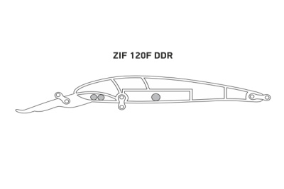 Воблер LureMax ZIF 120F DDR-124 19гр. плавающий