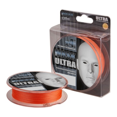 Плетеный шнур AKKOI MASK ULTRA x4 130m orange 0.16mm