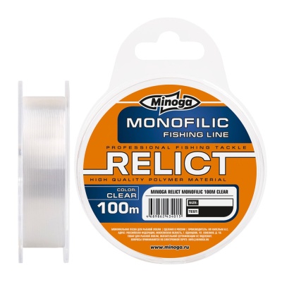 Монофильная леска Minoga Relict Clear 100m d 0.16mm