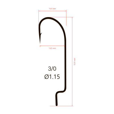 Крючки Saikyo BS-2311 BN №3/0 (10шт.)