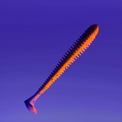 Силикон. приманки Crazy Fish Vibro Worm 4.  75-100-8d-6