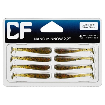 Силикон. приманки Crazy Fish NANO MINNOW 2.2  22-55-68-6 
