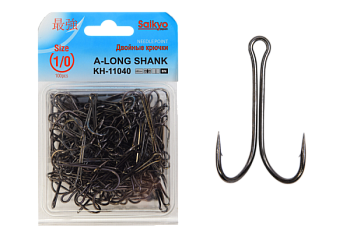 Крючки Saikyo двойн. Long Shank KH-11040 BN № 1/0 (100шт.)