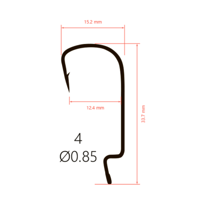 Крючки Saikyo BS-3324 BN № 4 (10шт.)