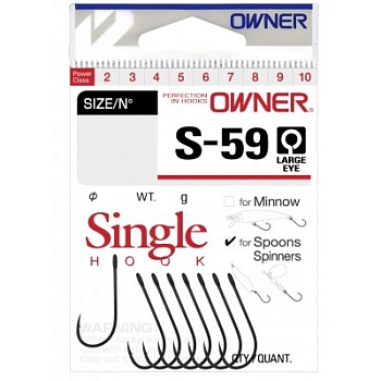 Крючок одинарный Owner 51580 № 4