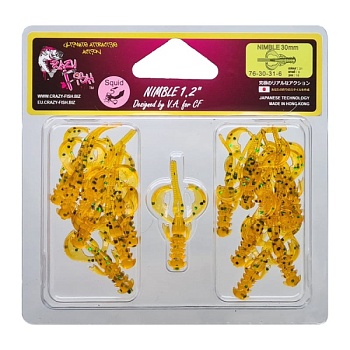 Силикон. приманки Crazy Fish Nimble 1.2  76-30-31-5