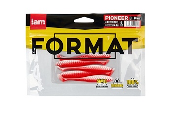 Силиконовая приманка FORMAT PIONEER 74mm F02