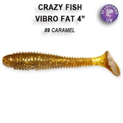 Силикон. приманки Crazy Fish Vibro Fat 4  14-100-9-6