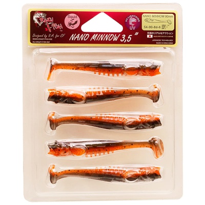 Силикон. приманки Crazy Fish NANO MINNOW 3.5  54-90-8d-6