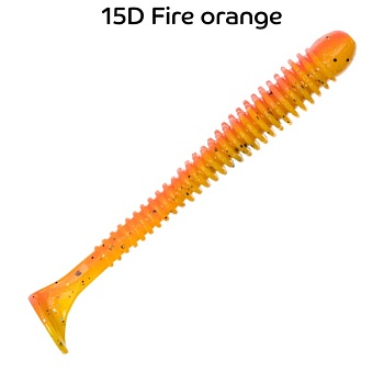 Силикон. приманки Crazy Fish Vibro Worm 3.4  13-85-15d-6-F плавающие 