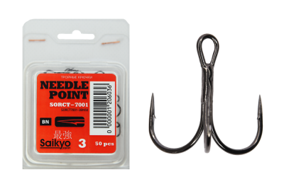 Крючки Saikyo тройн. 7001 BN № 3 (50 шт.)