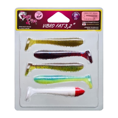 Силикон. приманки Crazy Fish Vibro Fat 3.2  73-80-M120-6