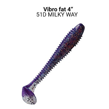 Силикон. приманки Crazy Fish Vibro Fat 4  14-100-51d-6