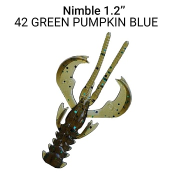Силикон. приманки Crazy Fish Nimble 1.2  76-30-42-6