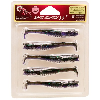 Силикон. приманки Crazy Fish NANO MINNOW 3.5  54-90-50d-6
