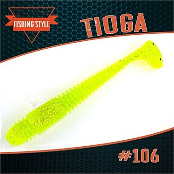 TIOGA 4" (102мм) уп.5 шт. #106 LEMON